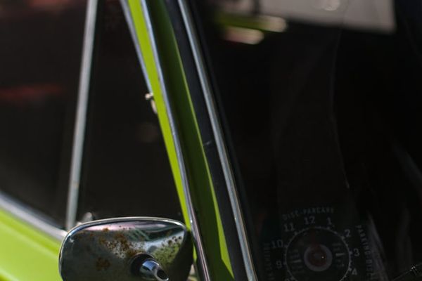 Detail of a calm yoga environment with lime accents